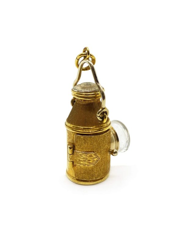 18ct Yellow Gold "Railway Lantern" Pendant