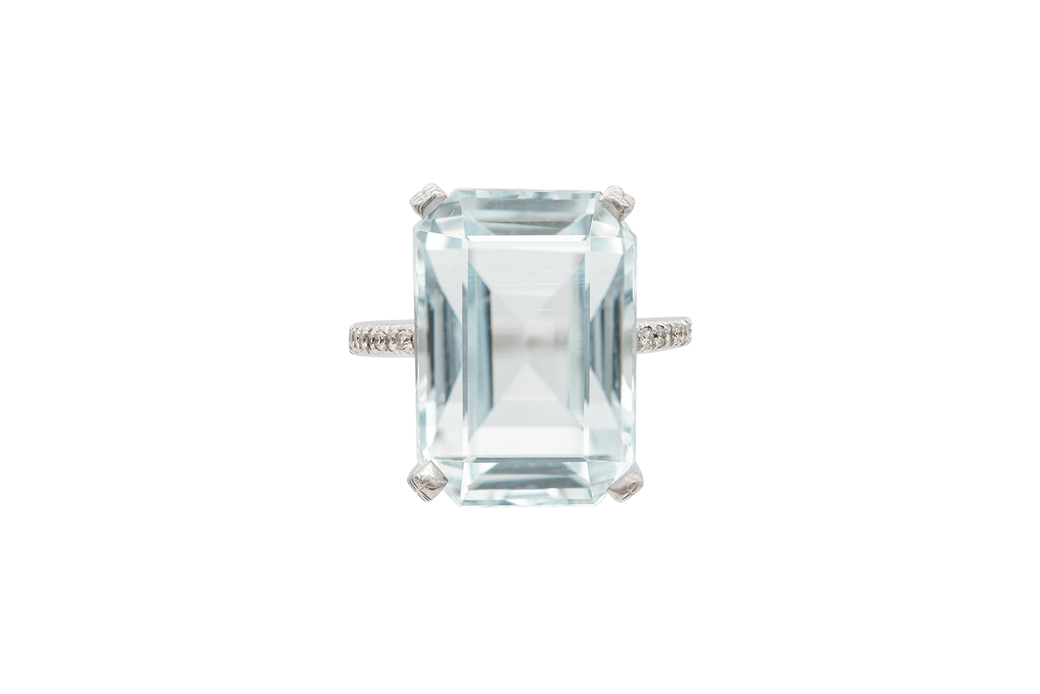 Aqua & Diamond Ring