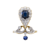 Sapphire & Diamond Tiara Ring